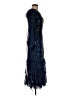 Mac Duggal 100% Polyester Blue Cocktail Dress Size 6 - photo 4