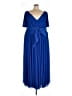 DB Studio 100% Polyester Blue Cocktail Dress Size 30 waist - photo 1