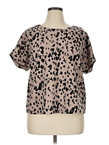 MELLODAY Short Sleeve Blouse (view 1)