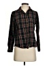 L.L.Bean 100% Cotton Plaid Black Long Sleeve Button-Down Shirt Size XS (petite) - photo 1