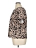 MELLODAY Animal Print Brown Short Sleeve Blouse Size XL - photo 5