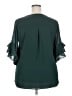 Assorted Brands 100% Polyester Teal 3/4 Sleeve Blouse Size XXL - photo 2