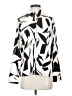 Express Print Ivory Long Sleeve Blouse Size S - photo 1