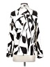 Express Print Ivory Long Sleeve Blouse Size S - photo 2