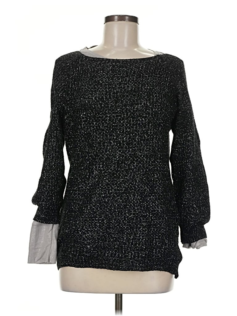 Pre-owned A.n.a. A New Approach Pullover Sweater In Black