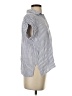 Rails Stripes Blue Short Sleeve Blouse Size S - photo 4