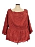 Lane Bryant Red 3/4 Sleeve Blouse Size 26 - 28 Plus - photo 1