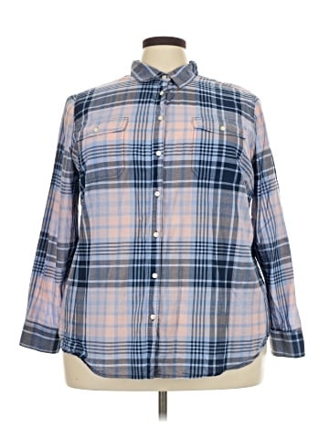 St. John's Bay Long Sleeve Button-Down Shirt (view 1)