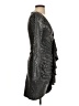 L'Atiste by Amy Metallic Silver Cocktail Dress Size S - photo 4