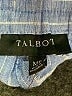 Talbots Stripes Blue Linen Pants Size Med Petite - photo 7