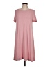 Gap Solid Pink Casual Dress Size L - photo 1