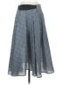 Ranna Gill 100% Polyester Checkered-gingham Blue Formal Skirt Size S - photo 1