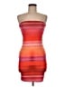 Shein Color Block Orange Red Cocktail Dress Size 6 - photo 1