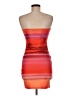 Shein Color Block Orange Red Cocktail Dress Size 6 - photo 2