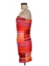 Shein Color Block Orange Red Cocktail Dress Size 6 - photo 5