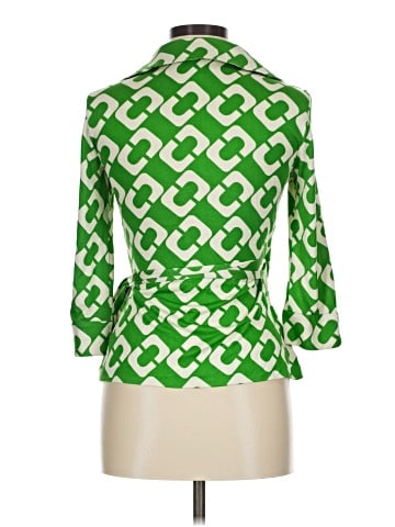 Diane von Furstenberg 3/4 Sleeve Silk Top (view 2)