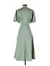 Cider Solid Green Casual Dress Size XXS - photo 2