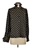 Maison d' Amelie Polka Dots Black Long Sleeve Blouse Size S - photo 1