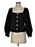 J.Crew 100% Linen Black 3/4 Sleeve Blouse Size XS - photo 1