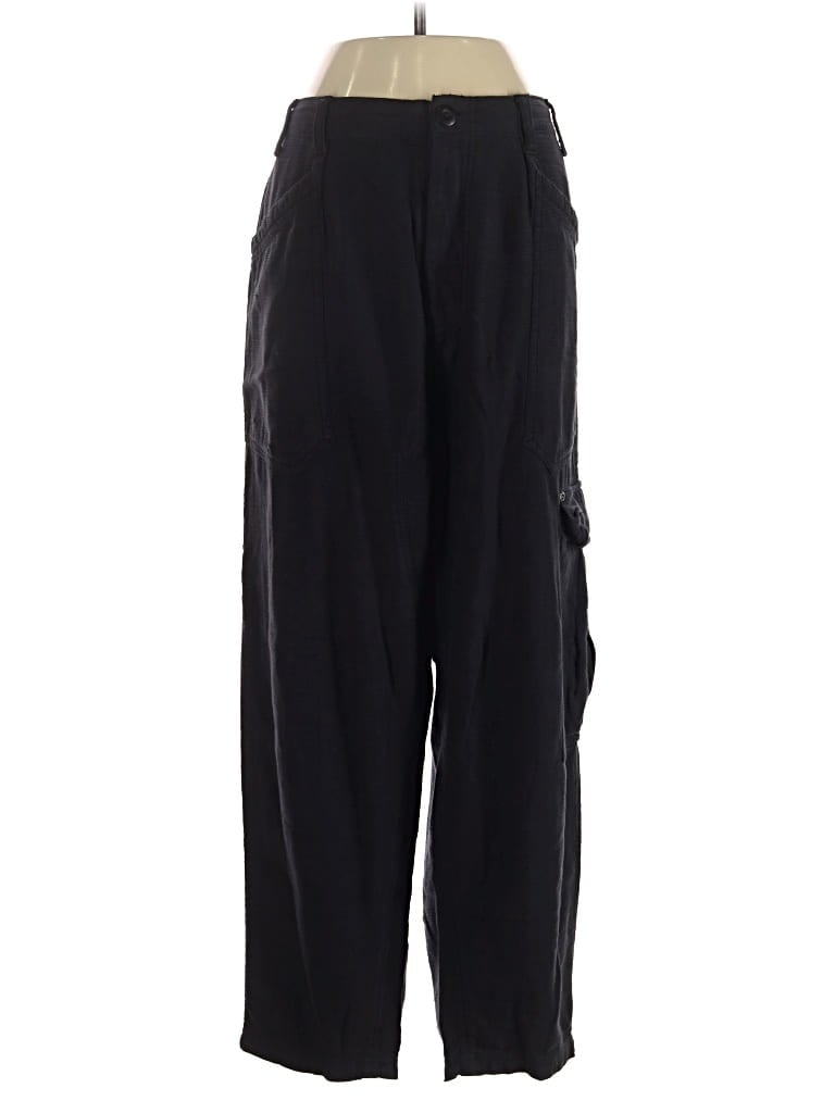 Pre-owned Free People Cargo Pants In Black
