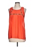 On Twelfth 100% Polyester Orange Sleeveless Blouse Size L - photo 1