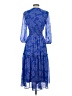 Just... Taylor 100% Polyester Paisley Blue Cocktail Dress Size 4 - photo 2