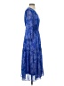 Just... Taylor 100% Polyester Paisley Blue Cocktail Dress Size 4 - photo 4