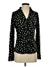 Haver Polka Dots Black Long Sleeve Blouse Size S - photo 1