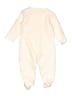 Assorted Brands 100% Cotton Solid Ivory Long Sleeve Onesie Size 3-6 mo - photo 2
