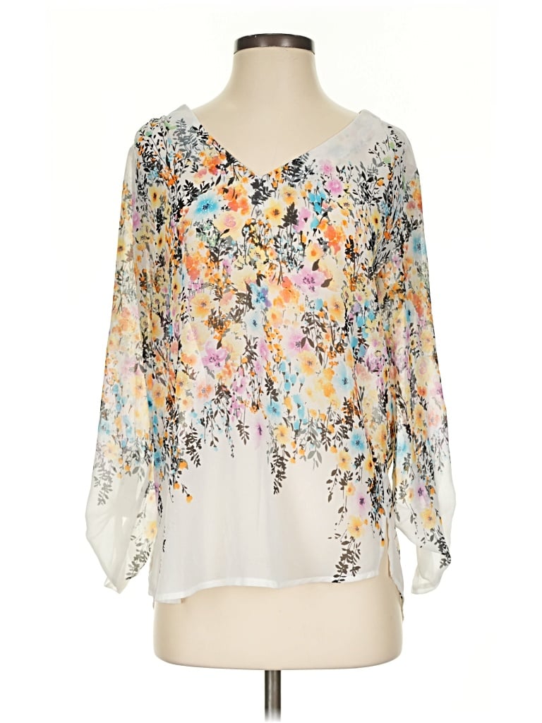 Pre-owned Alice Blue 3/4 Sleeve Blouse In Ivory