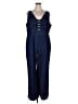 Unbranded Solid Blue Jumpsuit Size 4X - photo 1