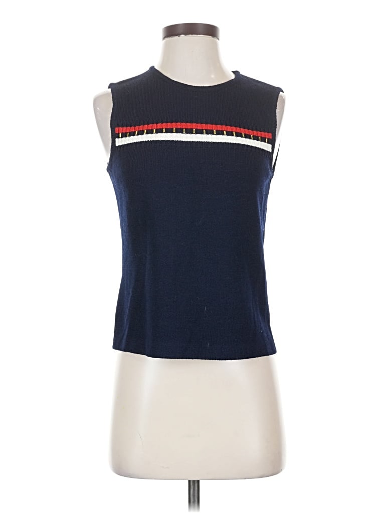 Pre-owned St John Sleeveless T-shirt In Blue