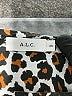 A.L.C. 100% Cotton Animal Print Brown Short Sleeve Top Size XS - photo 7