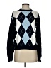 Brandy Melville 100% Cotton Argyle Blue Pullover Sweater Size M - photo 1