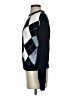Brandy Melville 100% Cotton Argyle Blue Pullover Sweater Size M - photo 5