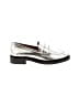 Madewell 100% Leather Silver Flats Size 6 1/2 - photo 1