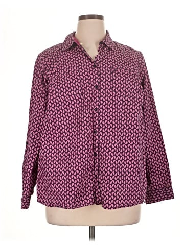 Croft & Barrow 3/4 Sleeve Button-Down Shirt (view 1)