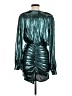 Unbranded 100% Polyester Metallic Teal Cocktail Dress Size L - photo 2