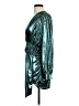 Unbranded 100% Polyester Metallic Teal Cocktail Dress Size L - photo 5