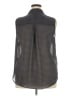 H&M Polka Dots Gray Sleeveless Button-Down Shirt Size 18 - photo 2