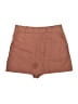 Zara Solid Brown Khaki Shorts Size S - photo 1