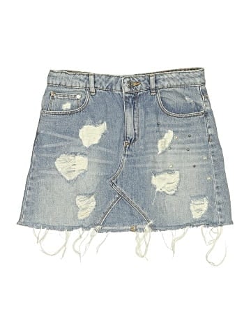 Zara Denim Skirt (view 1)