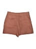 Zara Solid Brown Khaki Shorts Size S - photo 2