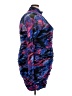 City Chic Graphic Blue Cocktail Dress Size 18 Plus (M) - photo 4