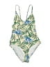 Y.A.S Tropical Green One Piece Swimsuit Size M - photo 1