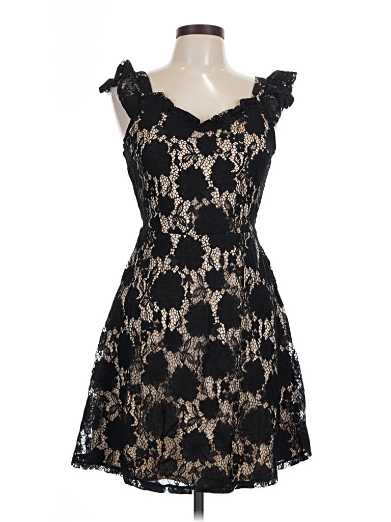 Pre-owned Monteau Cocktail Dress In Black