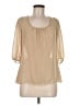 Penelope Project 100% Polyester Tan 3/4 Sleeve Blouse Size M - photo 1