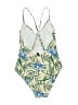 Y.A.S Tropical Green One Piece Swimsuit Size M - photo 2