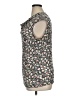 Anne Klein Floral Black Sleeveless Button-Down Shirt Size XL - photo 5