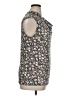 Anne Klein Floral Black Sleeveless Button-Down Shirt Size XL - photo 4